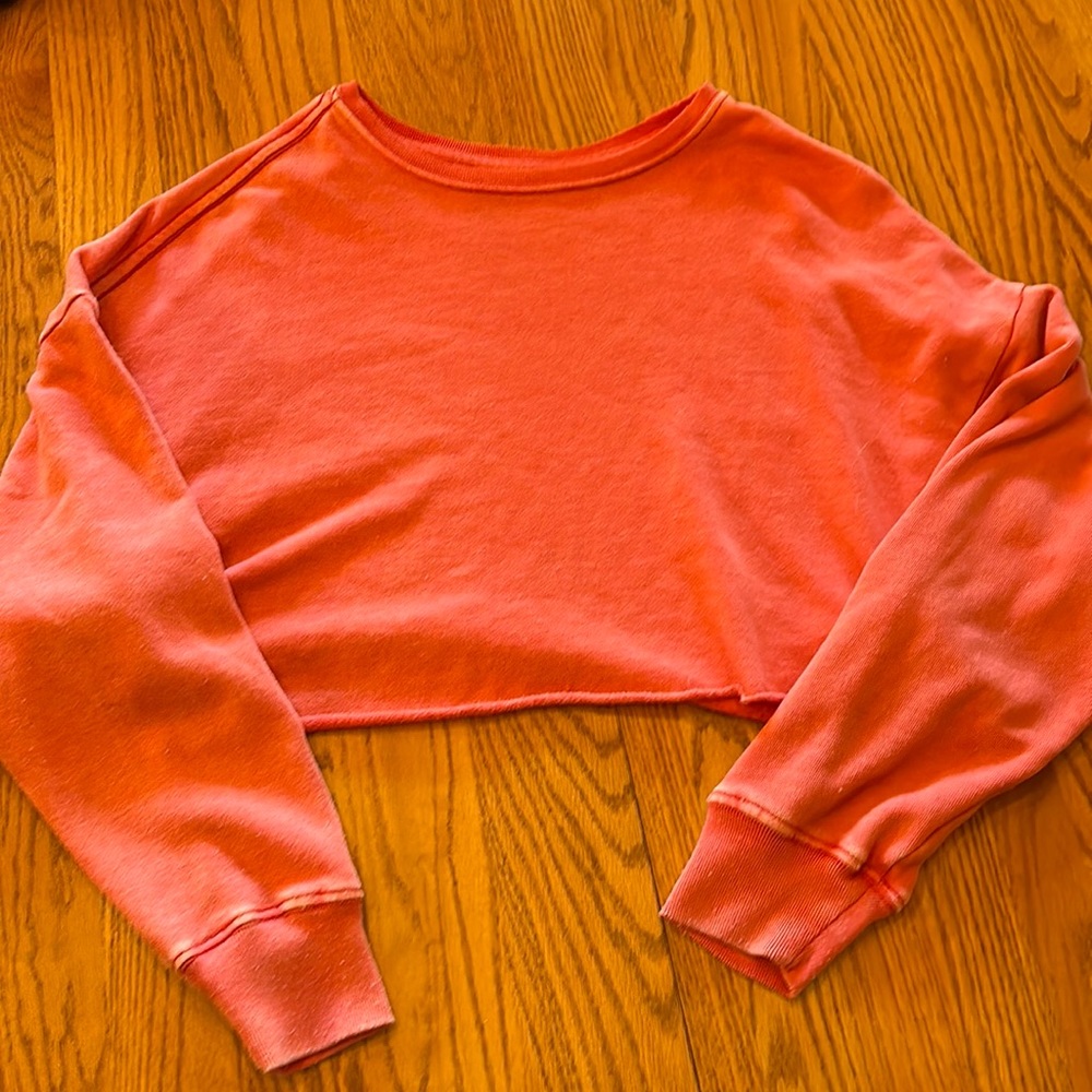 Urban Outfitters BDG Cropped Red Long Sleeve